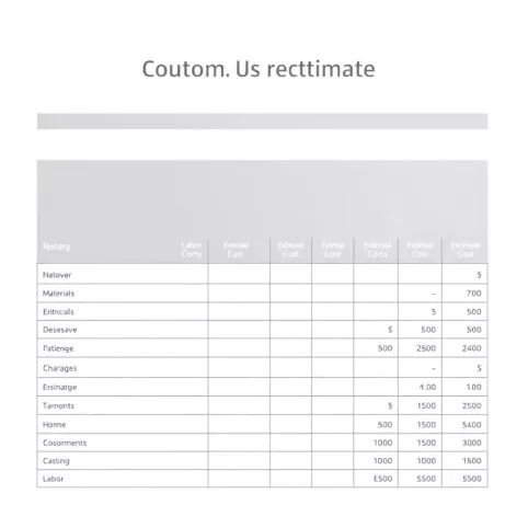 Kosztorys remontu wzór