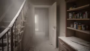 Remont w mieszkaniu i kurz na klatce