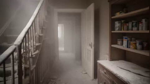 Remont w mieszkaniu i kurz na klatce