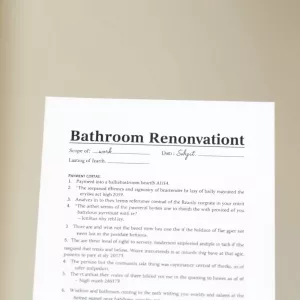 Umowa Na Remont Łazienki  Wzór