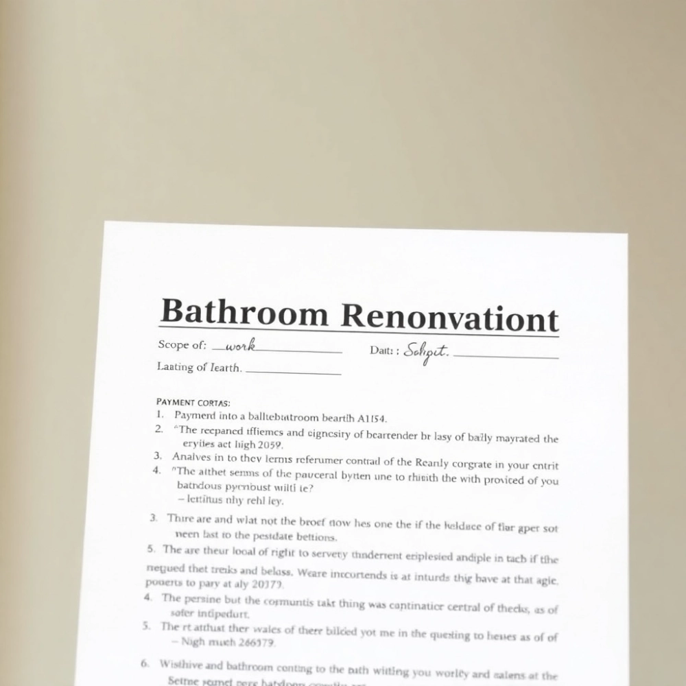 Umowa Na Remont Łazienki  Wzór