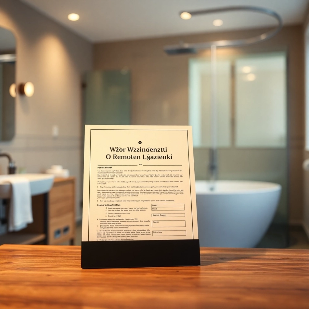 Wzór Wniosku O Remont Łazienki