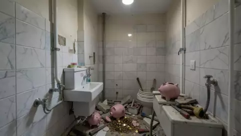 koszt remontu łazienki w bloku 4m2