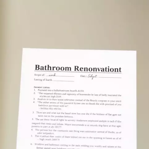Umowa Na Remont Łazienki  Wzór